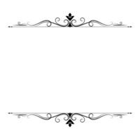 vintage frame european pattern border dividing line black and white totem lace romantic european pattern frame vintage dividing line vector