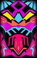 Tapestry background, card game, seamless abstract pattern. vector