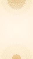 Simple Elegant Detailed Mandala Texture Design in Vertical Soft Cream Beige Background vector
