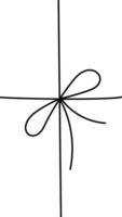 Gift bow line icon.Ribbon with knot doodle, line hand drawing on transparent background. Sketch knot presents isolated. illustration EPS 10 vertical screen 2160 3840 vector