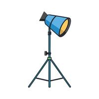 Studio Lighting - Silhouette Design of Professional Camera Gear and Flash Tools vector