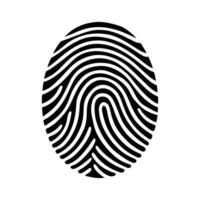Fingerprint Illustration - Design for Biometric Security and Digital Identity Systems vector