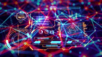 Real-time data analysis and virtual network connections video