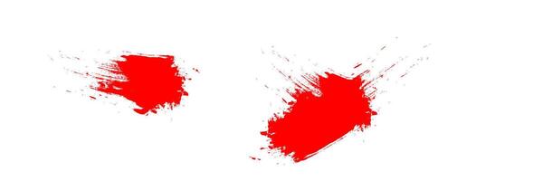 A red paint splatter on a white background vector