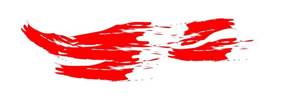 A red flag with a white background vector