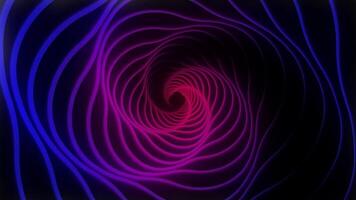 rotating neon background that forms a tunnel video