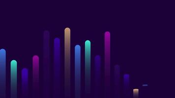 stock market growth graph, Finance business graph chart with uparrow. Hi-tech style business concept technology chart with grid, pie chart video