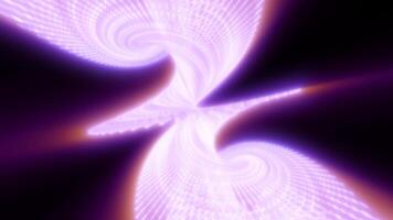 Abstract image of a fluid wave pattern in shades of purple with a glowing, dynamic effect, resembling a smooth flow or energy pulse in a futuristic setting background video