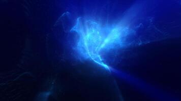 A luminous blue energy sphere core floating in a dark void, evoking a sense of technology and futuristic power. Great for sci-fi and tech themes video