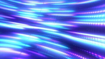 Vibrant purple and blue dot pattern with streaks of light, creating a sense of energy and futuristic design. Suitable for digital themes and high-tech concepts background video