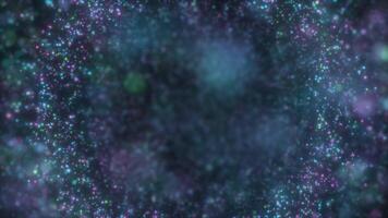 Abstract background with shimmering blue lights and particles creating a dreamy, cosmic atmosphere. Ideal for digital and tech-themed designs video