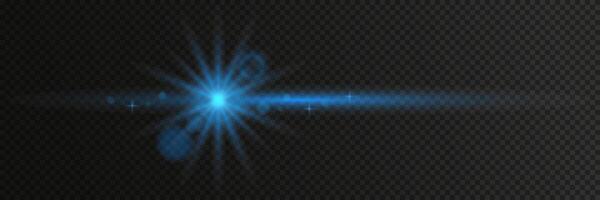 Shining star and spark with a highlight effect vector