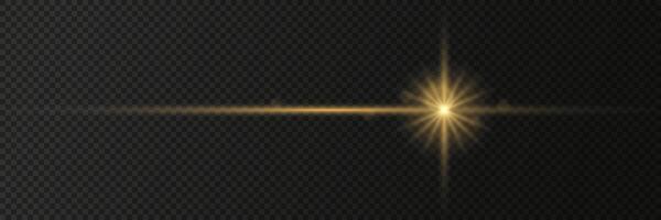 Shining star and spark on transparent background vector