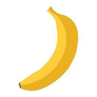 Simple banana design art illustration. vector