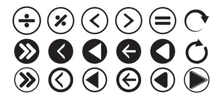 big black set icons. Arrow icon. Arrow collection. Arrow. Cursor. Modern simple arrows. illustration vector