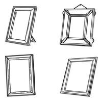 A set of different frames for pictures. vector