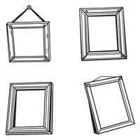 Greeting or wedding frames. different frames for pictures. vector