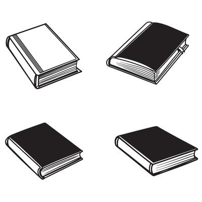 Literature book icons collection. Book icon set.