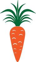Simple Carrot Flat Illustration vector