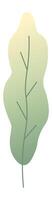 Stylized green leaf featuring a vibrant gradient and distinct veins, representing themes of nature, growth, and environmental awareness. Emphasizing organic beauty and harmony vector