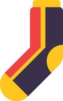 Comfortable and warm sock featuring vibrant colors, perfect for keeping feet cozy during cold weather, providing a stylish and practical solution for winter comfort vector