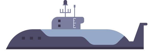 Modern submarine navigating the ocean depths, showcasing its advanced technology and military capabilities, representing naval defense and underwater warfare vector