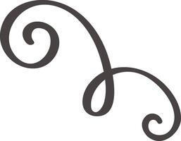 This elegant swirl design creates a sense of movement and sophistication, adding a touch of grace and refinement to any project, evoking a feeling of fluidity and dynamism vector