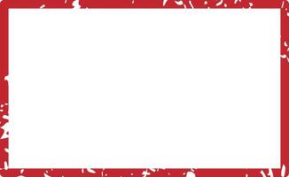 Red grunge rectangular frame border with copy space, suitable for certificates, diplomas, or other important documents, adding a touch of authenticity and vintage style vector