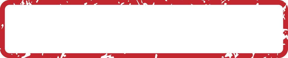 Empty rectangular frame featuring a red grunge border, exuding a vintage and retro style, perfect for a variety of design applications and creative projects vector