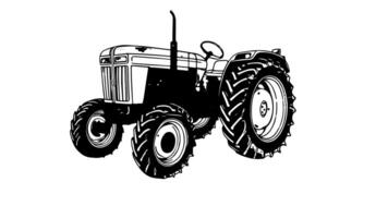 Animation forms a sketch of a tractor icon video