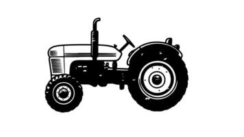 Animation forms a sketch of a tractor icon video