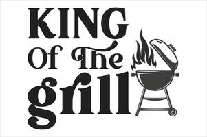 king of the grill vector