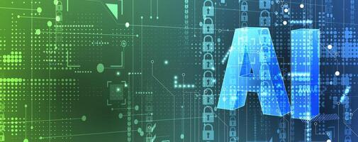 Ai technology in the future of business vector