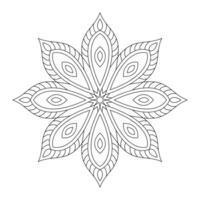 Outline Mandala for Coloring Book Page, file vector