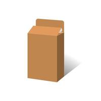 Straight tuck end box template 3D, file vector