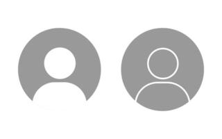 Default Avatar profile icon set. Social media User icon. avatar, user profile, person icon, gender neutral silhouette, profile picture. Suitable for social media profiles, vector