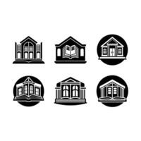 Library Icon HighQuality Library Graphic Design File vector