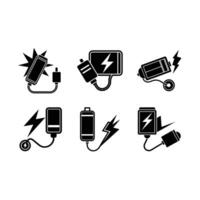 Charging in Progress Icon Modern Design for Mobile and Tech Graphics vector