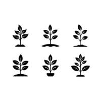 Plant Growth Icon - Perfect for Eco Designs and Nature-Themed Projects vector
