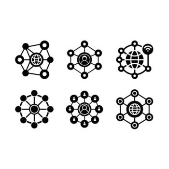 Connection Icon Graphic Design File for Web and App Use vector