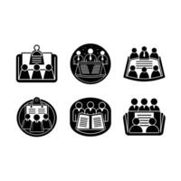 Download Meeting Agenda Icon - Professional Graphic Design File for Business Presentations vector