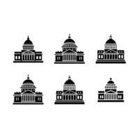 Government Building Graphic Design for Digital Use vector