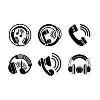 Audio Call Icon - High-Quality Graphic for Communication and Call Services vector