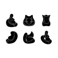 Maternity Pillow Graphic Design File - Comfort and Support for Expecting Mothers vector