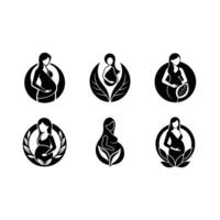 Maternity leave icon for workplace graphics, HR policies, and employee benefits designs. vector