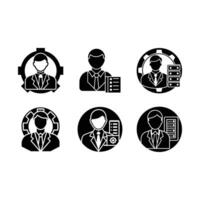 IT Manager Icon - Professional Graphic Design for IT Management Systems vector