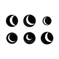 Moon Icon - High-Quality Graphic Design File vector