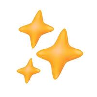 3D icon generate with AI, artificial intelligence stars. vector