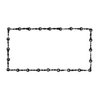 frame chain connected by ring illustration. Frame element. pattern chain. vector