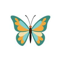 Flat Illustration of Butterfly on White Background vector